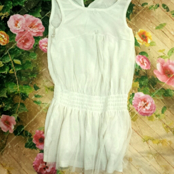 *SALE* Microbe summer dress sz 3 white embellish